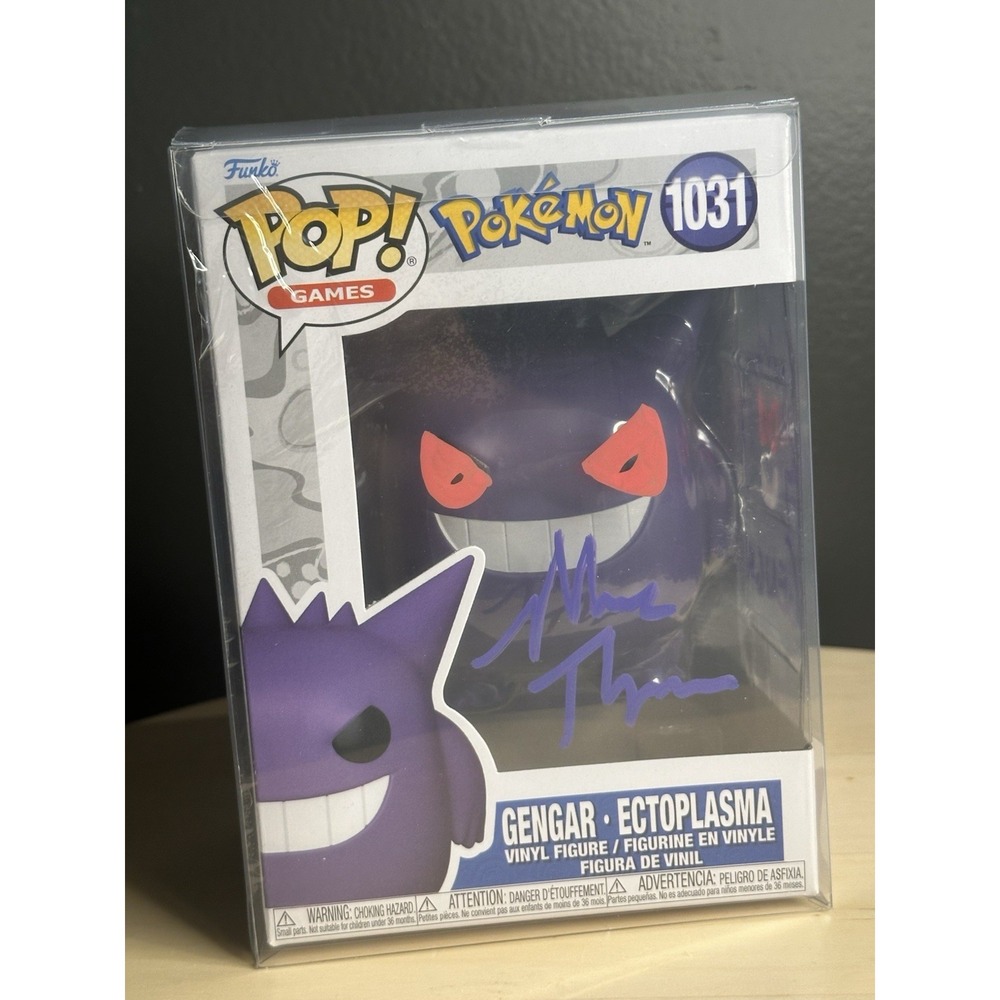 Pokémon Gender Ectoplasma Funko Pop Autographed by Marc Thompson #1031 in case